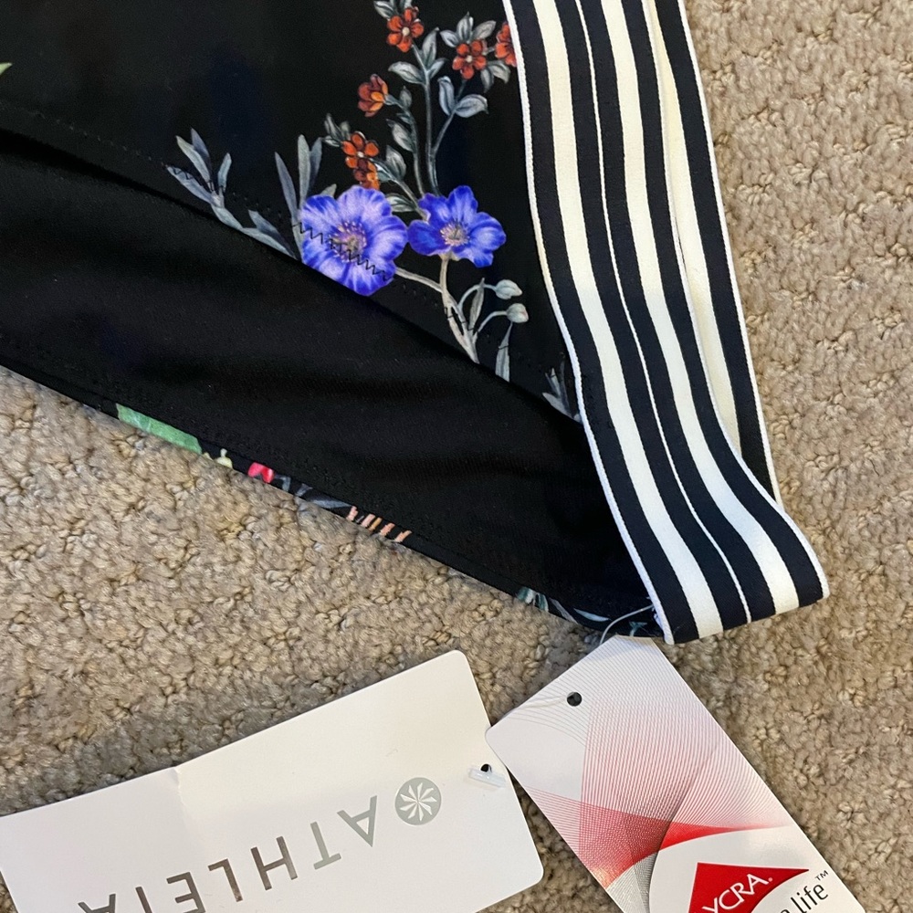 Athleta Gold Coast Floral Banded Bottom Sz M